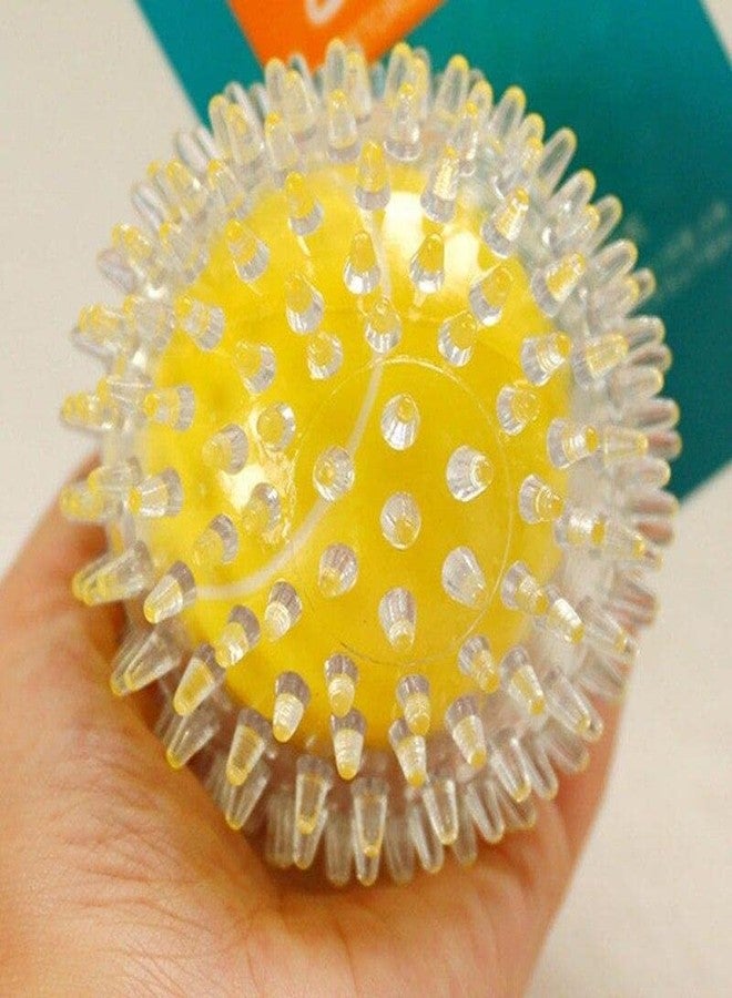KsPups Dog Toy Large Size Spike Ball Chew Toy I Ball Inside Ball I with Solid Squeaky Sound Good for I Large Size Breed Dogs and Medium Size Dogs - Pack of 1 - Image 4